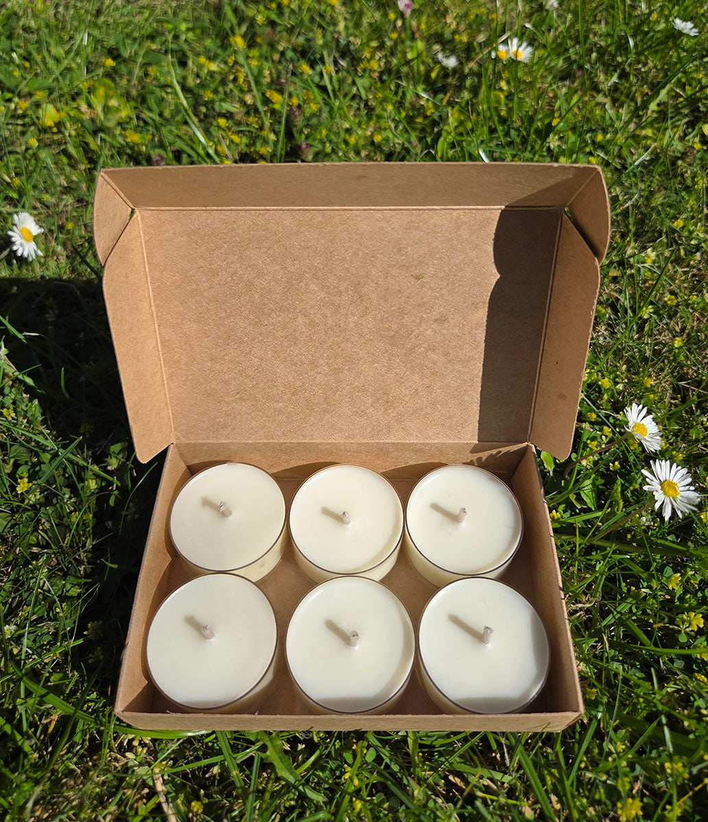 Sun-Dried Linen Tealight Set